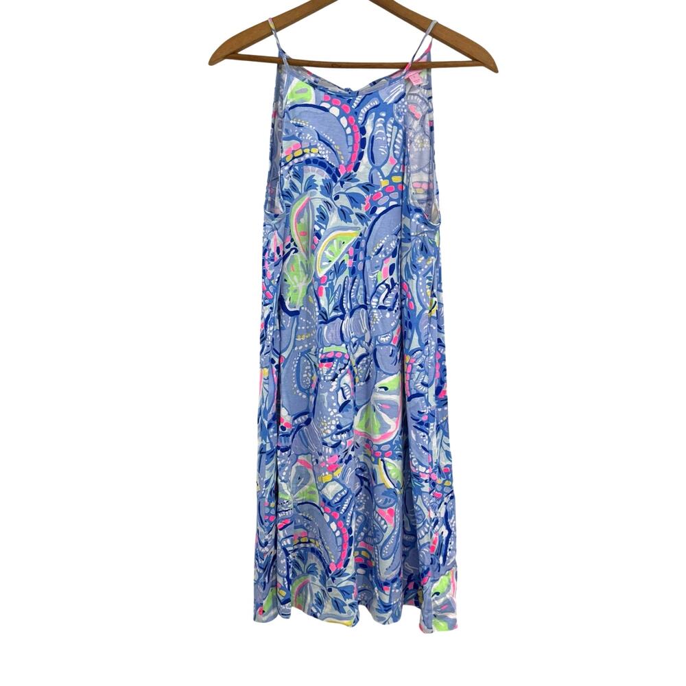 Lilly Pulitzer Margot Swing Mini Dress Size S Blue Peri Pinch Pinch Beach Preppy